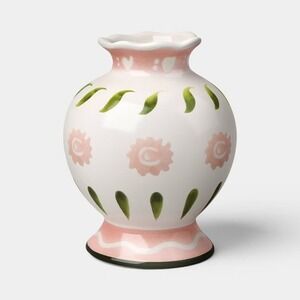 Painted Ceramic Bud Vase Pink/White - Threshold, Target 2026